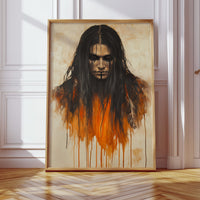 Ember Stare Warrior Portrait