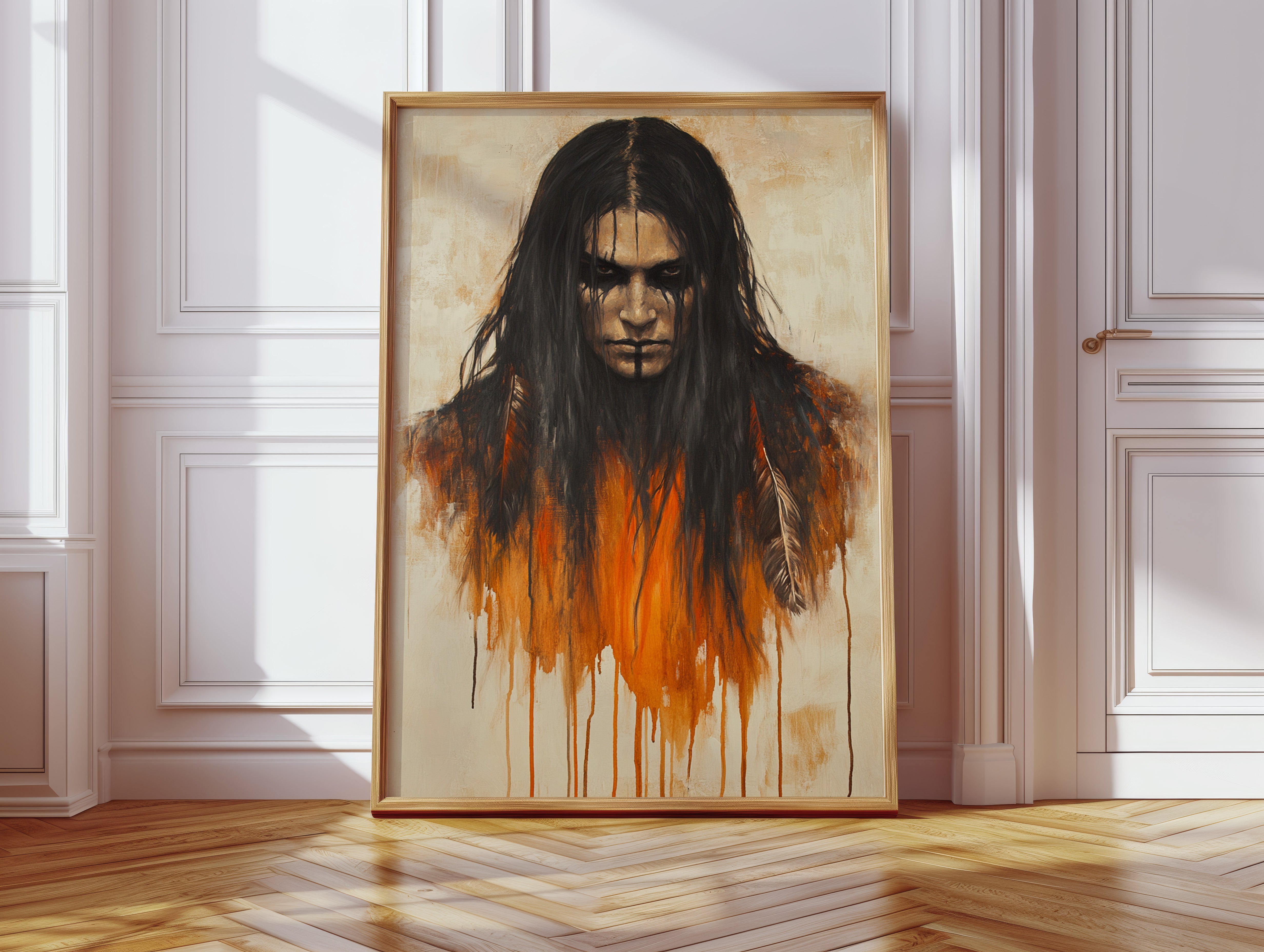 Ember Stare Warrior Portrait