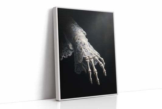 Delicate Bones Behind Lace Curtains