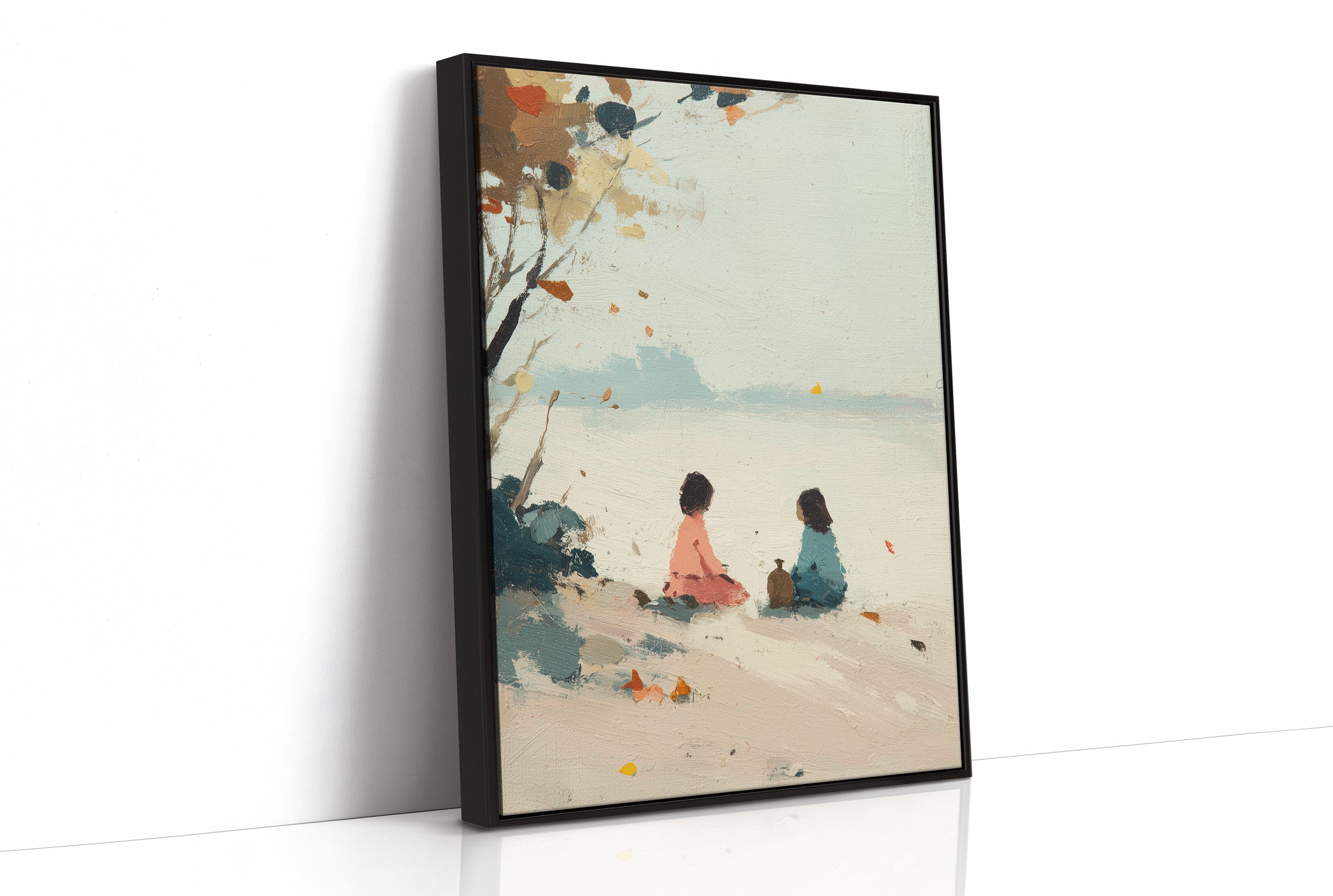 Shoreline Reverie Captures Autumn Whispers