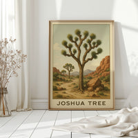 Joshua Tree Desert Landscape Art Print