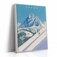 Alpine Skier Peak Descent