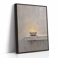 Solitary Flame Whispers Quiet Contemplation