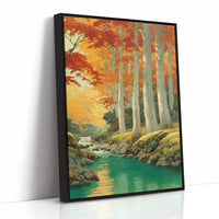 Birch Grove Mirrors Autumn's Fire