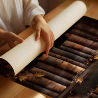 Autumn Leaves Between Ancient Pages