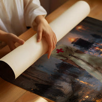 Twilight Mercy On Cobblestone Streets