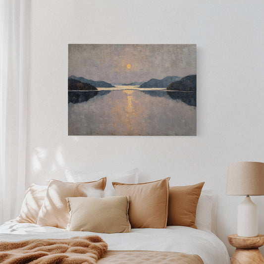 Moonlight Traces The Lake's Memory