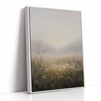 Daisies Linger In Morning Fog