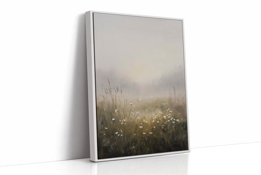 Daisies Linger In Morning Fog