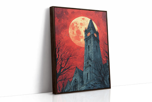Blood Moon Over the Bell Tower