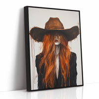 The Firebrand – Western Cowgirl Canvas Art