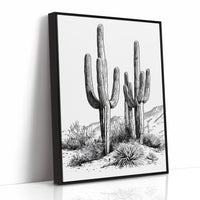 Twin Saguaro Sentinels