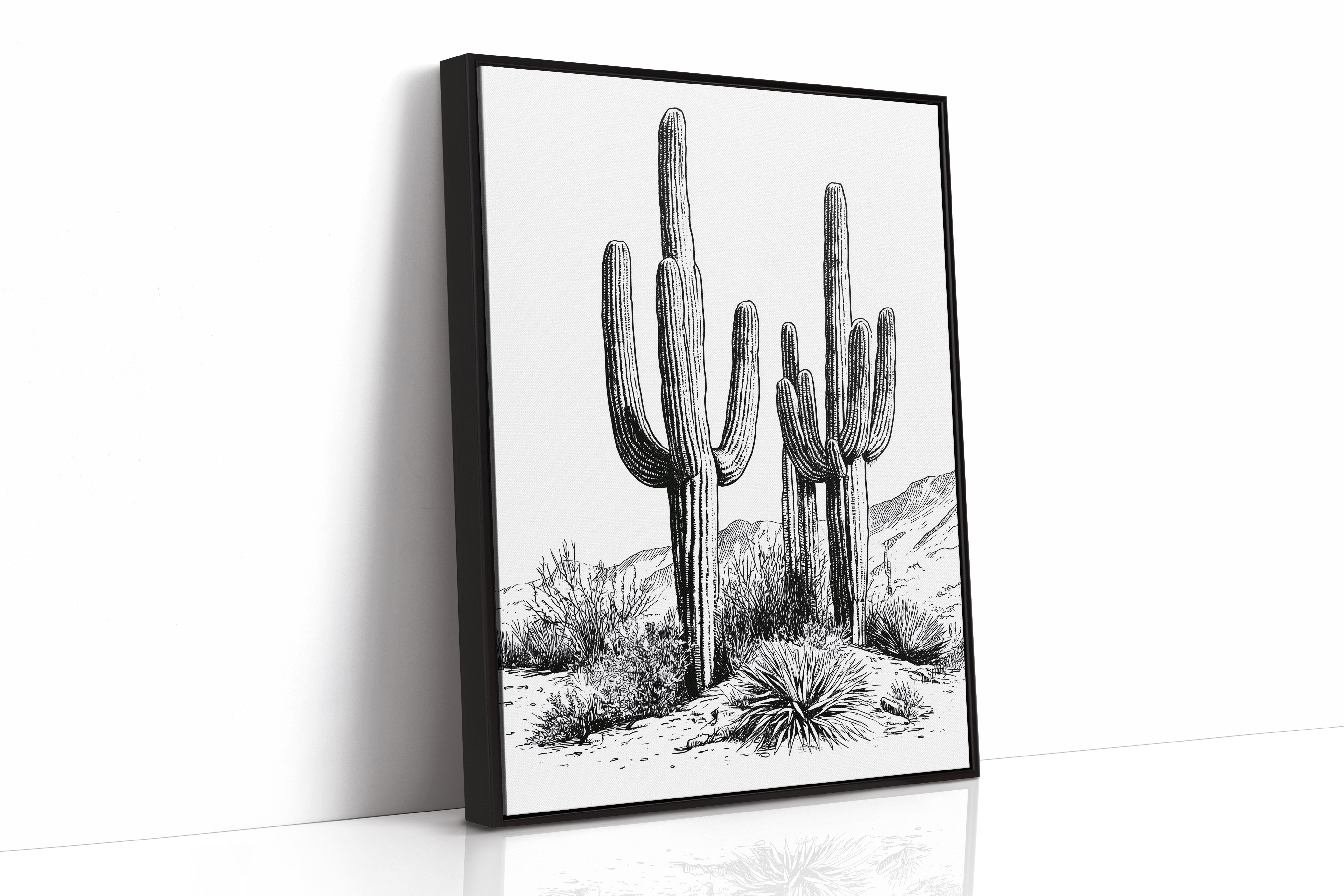 Twin Saguaro Sentinels