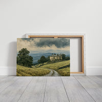 Manor House Beneath Storm Clouds