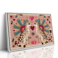 Twin Leopards Share One Heart