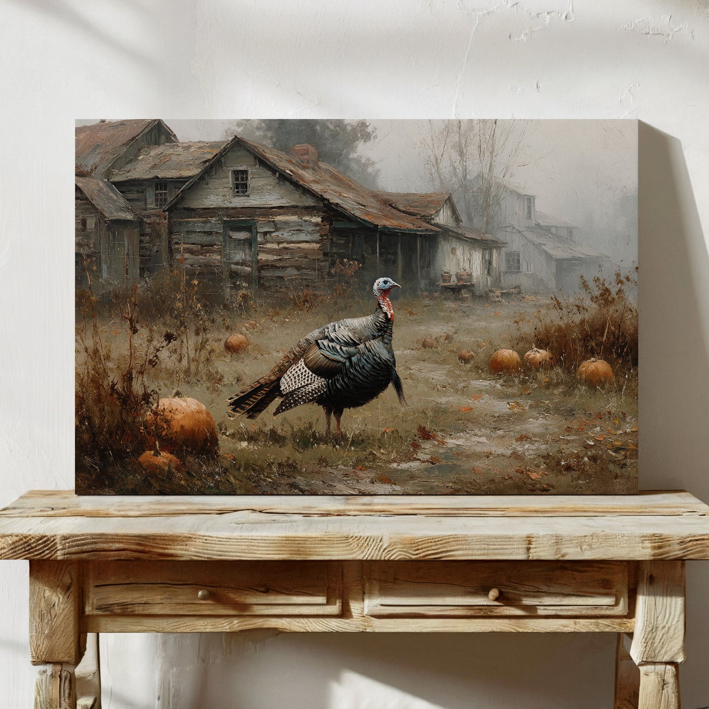 Wild Turkey's Autumn Farmhouse Patrol
