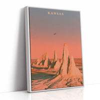 Rock Spires Sunset Prairie