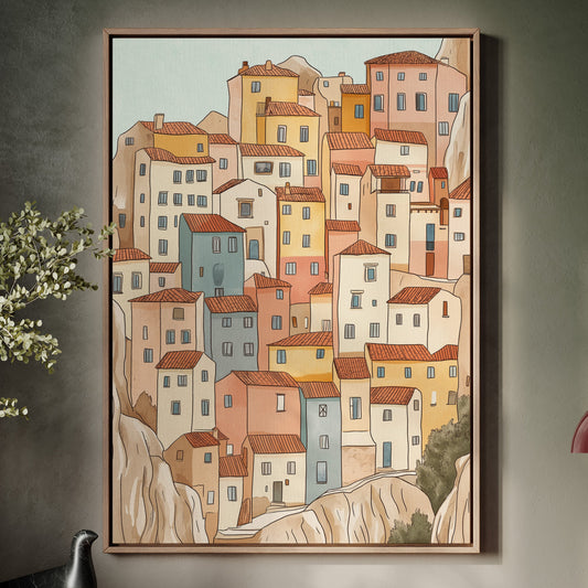 Colorful Village on the Cliffs