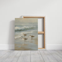 Shoreline Pause In Gentle Tide