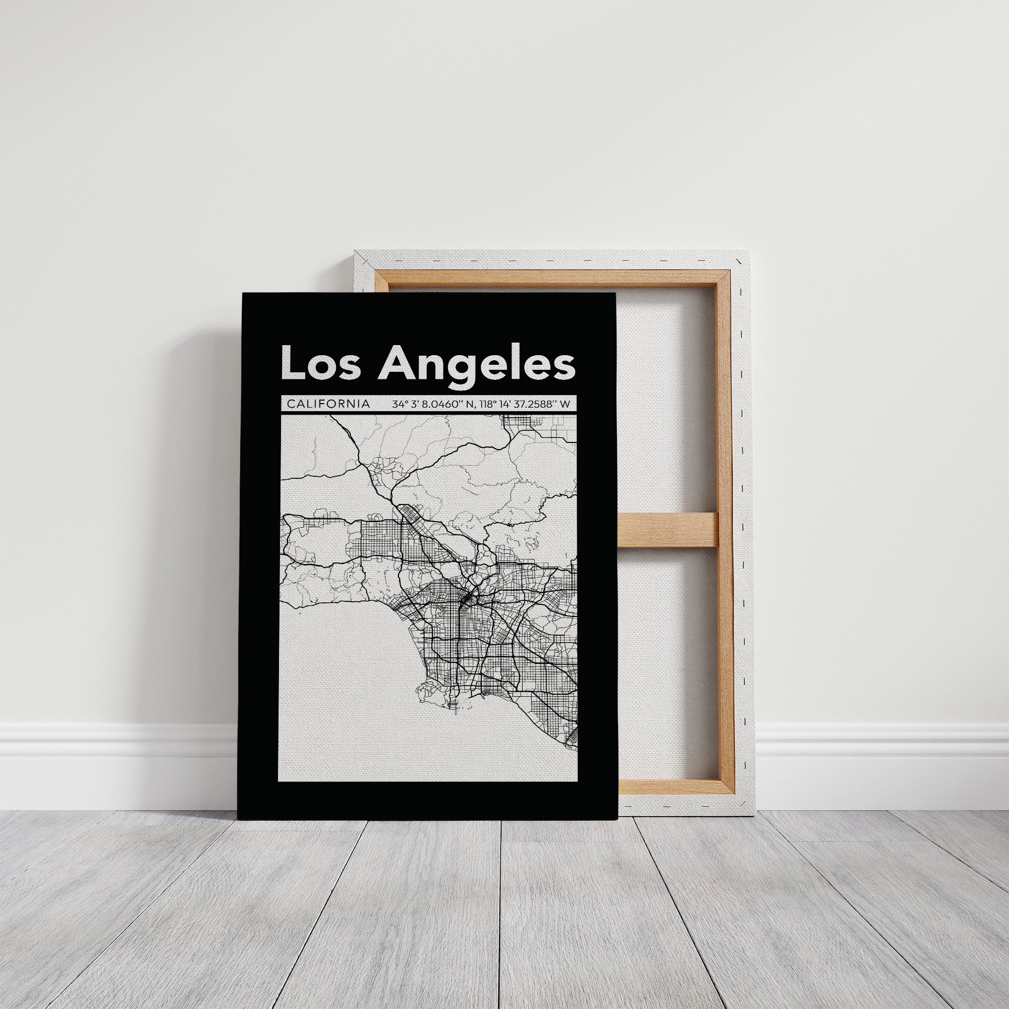 Los Angeles, Mapped in Black