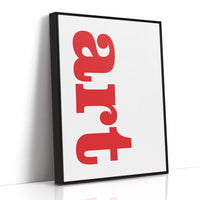 Art Crimson Typography: Vertical Declarations