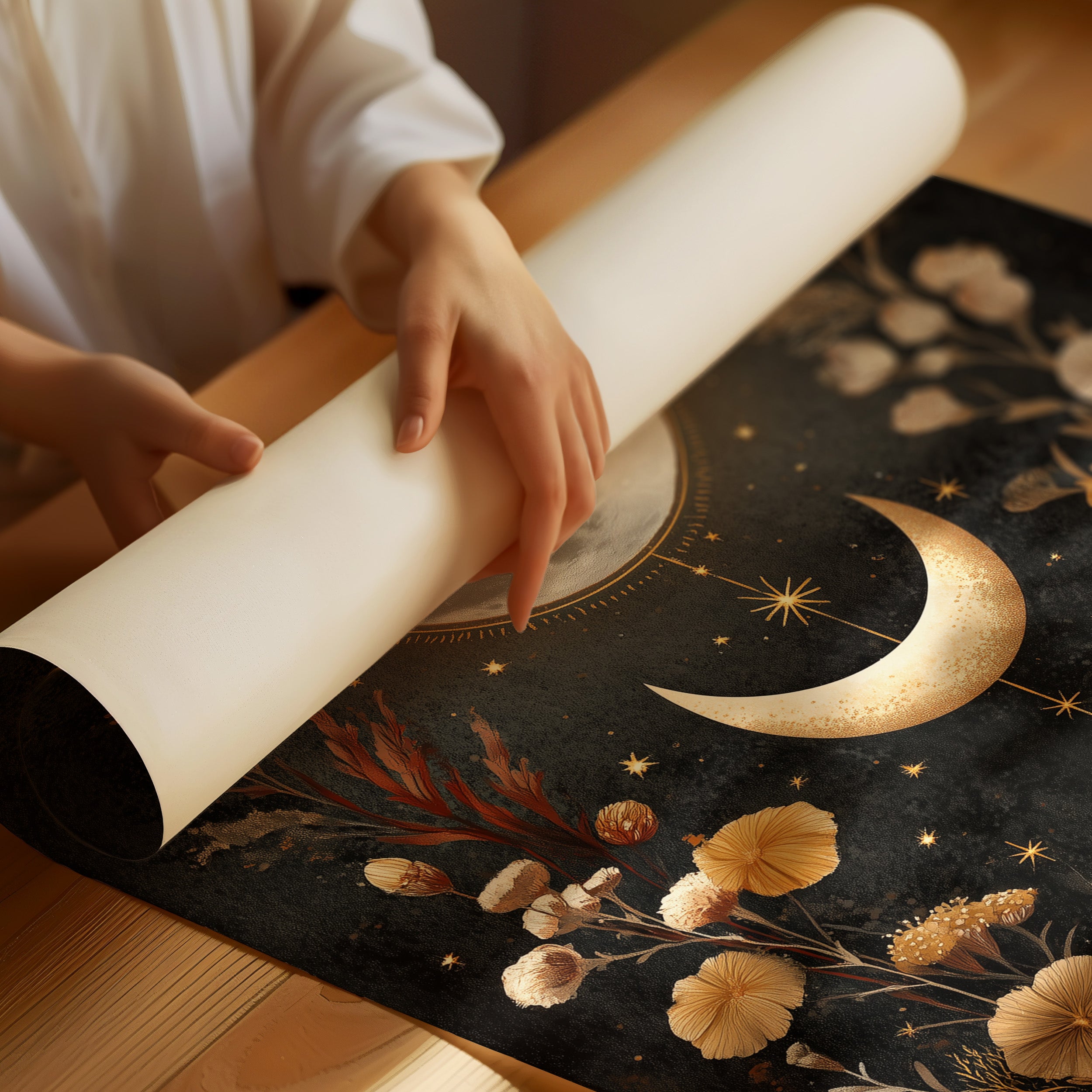 Lunar Garden Between Cosmic Tides