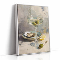 Crystalline Elegance: Martini with Oyster