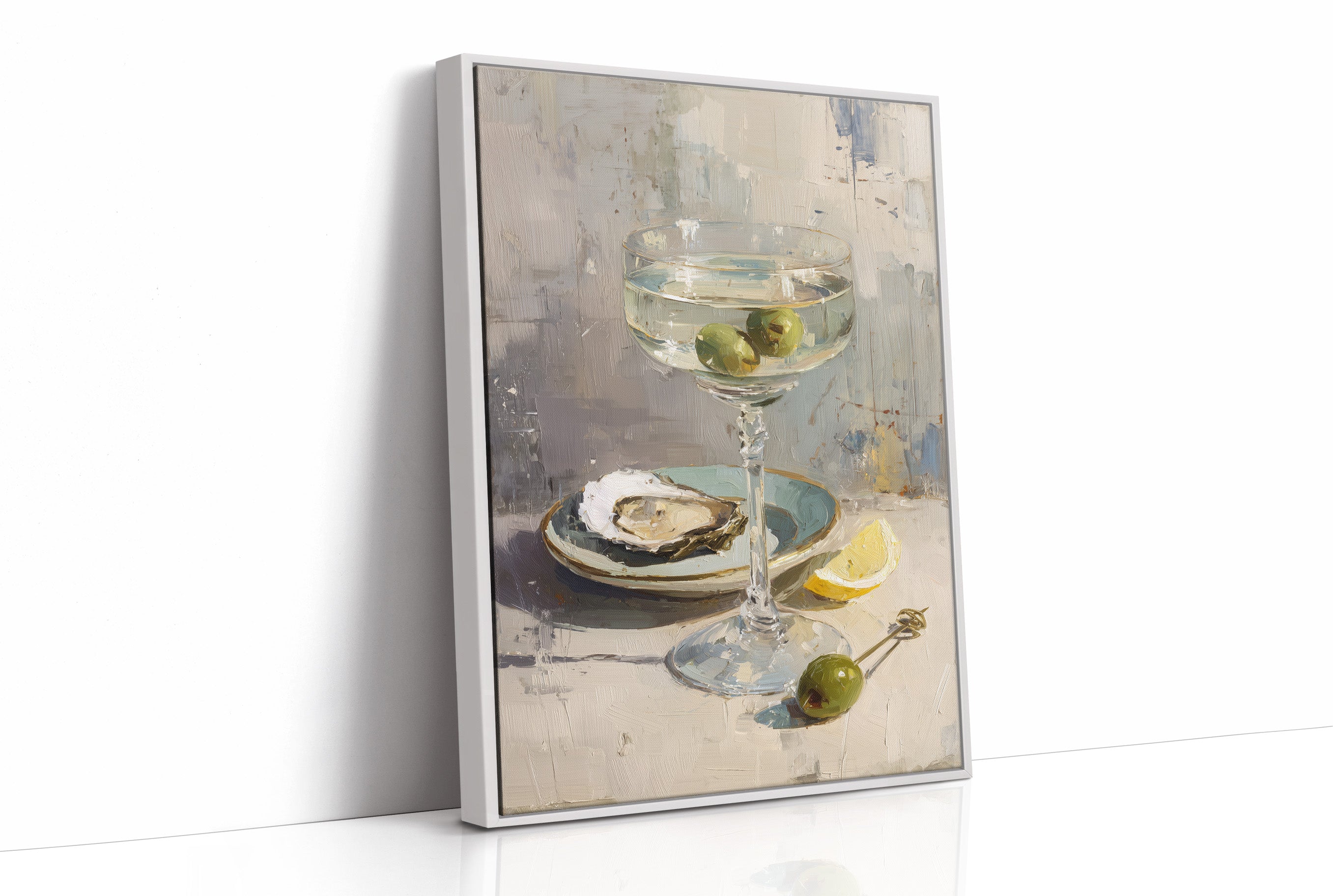 Crystalline Elegance: Martini with Oyster