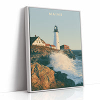 Portland Head Light Waves