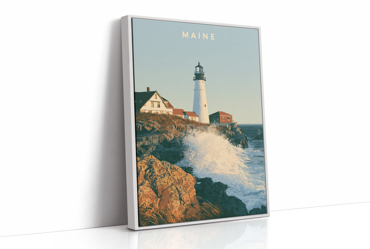 Portland Head Light Waves
