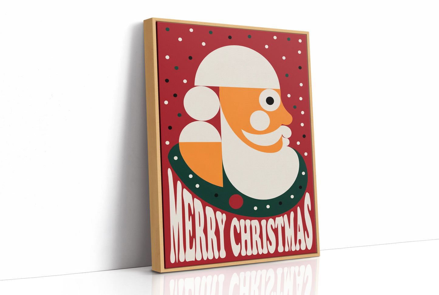 Modernist Santa Portrait