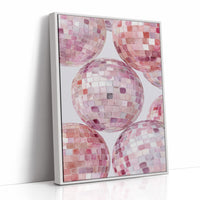 Blush Ballroom: Disco Spheres in Pink