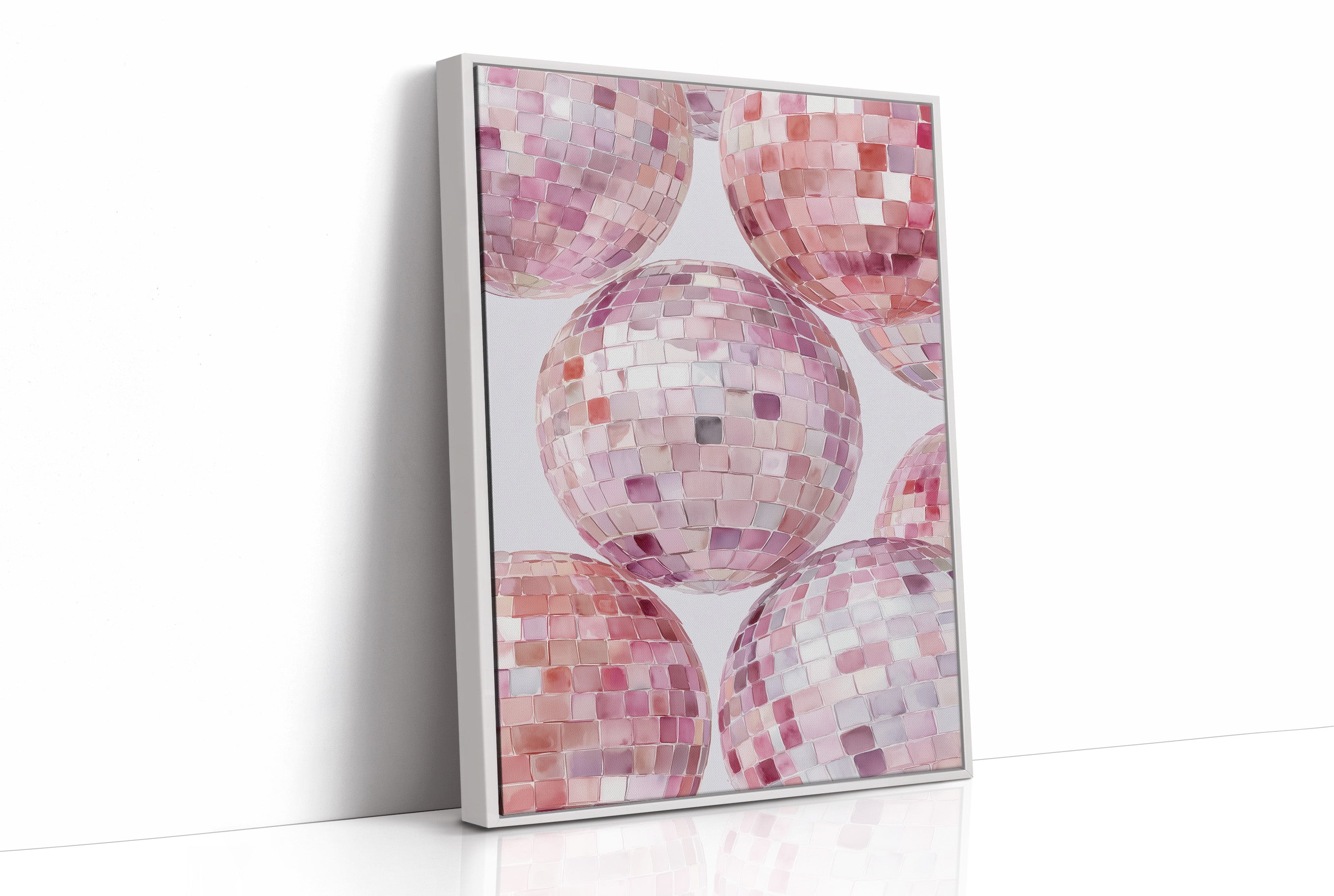 Blush Ballroom: Disco Spheres in Pink