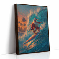 Tropical Santa Rides The Wave