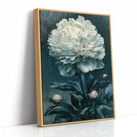 Ivory Peony in Shadow