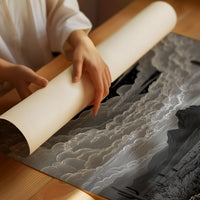 Silver Rivers Thread Through Moonlit Canyons