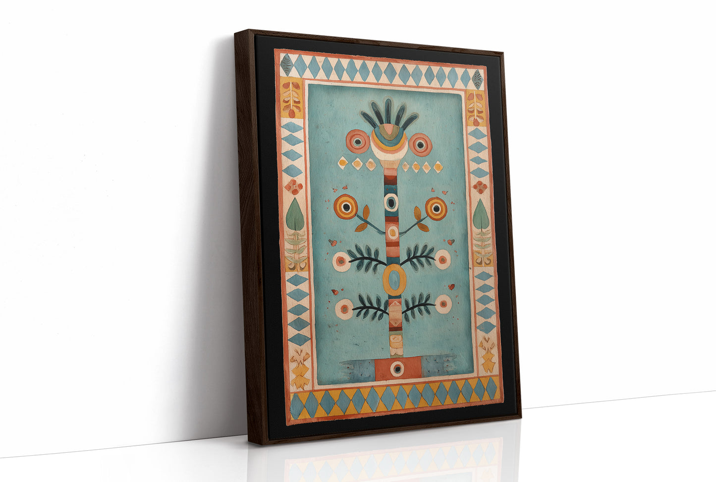Folk Totem in Teal