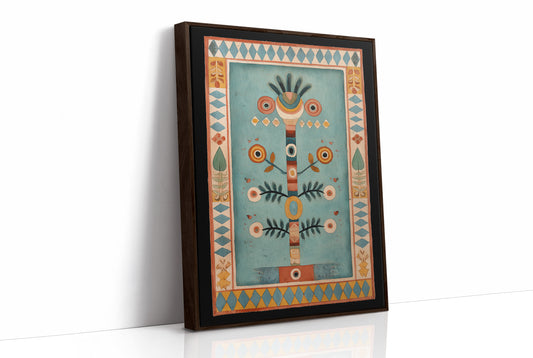 Folk Totem in Teal