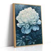 Frosted Peony in Blue