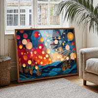 Fireflies Dance Above Midnight Waves