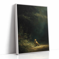 Fox Waits At Forest's Edge