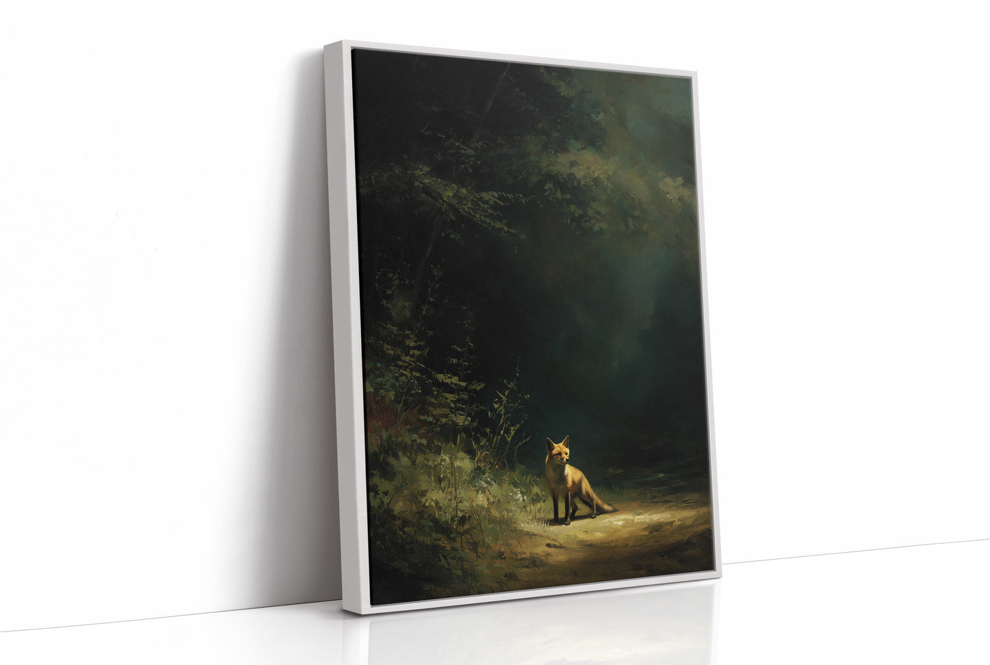 Fox Waits At Forest's Edge