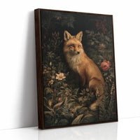 Midnight Rose Among Foxfire Blooms