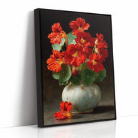 Nasturtiums in a Weathered Vessel