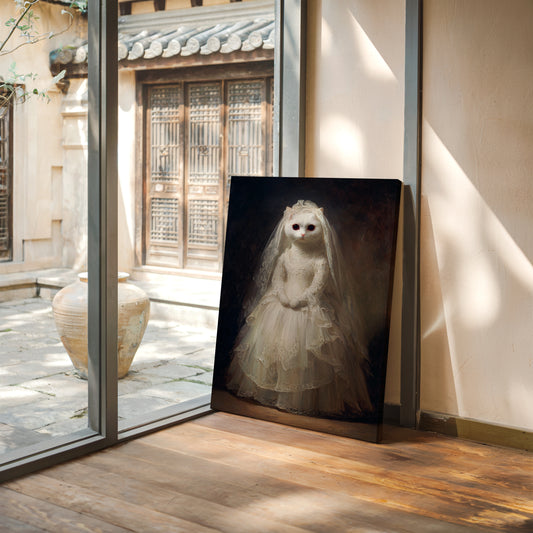A Feline Bride Awaits the Unseen