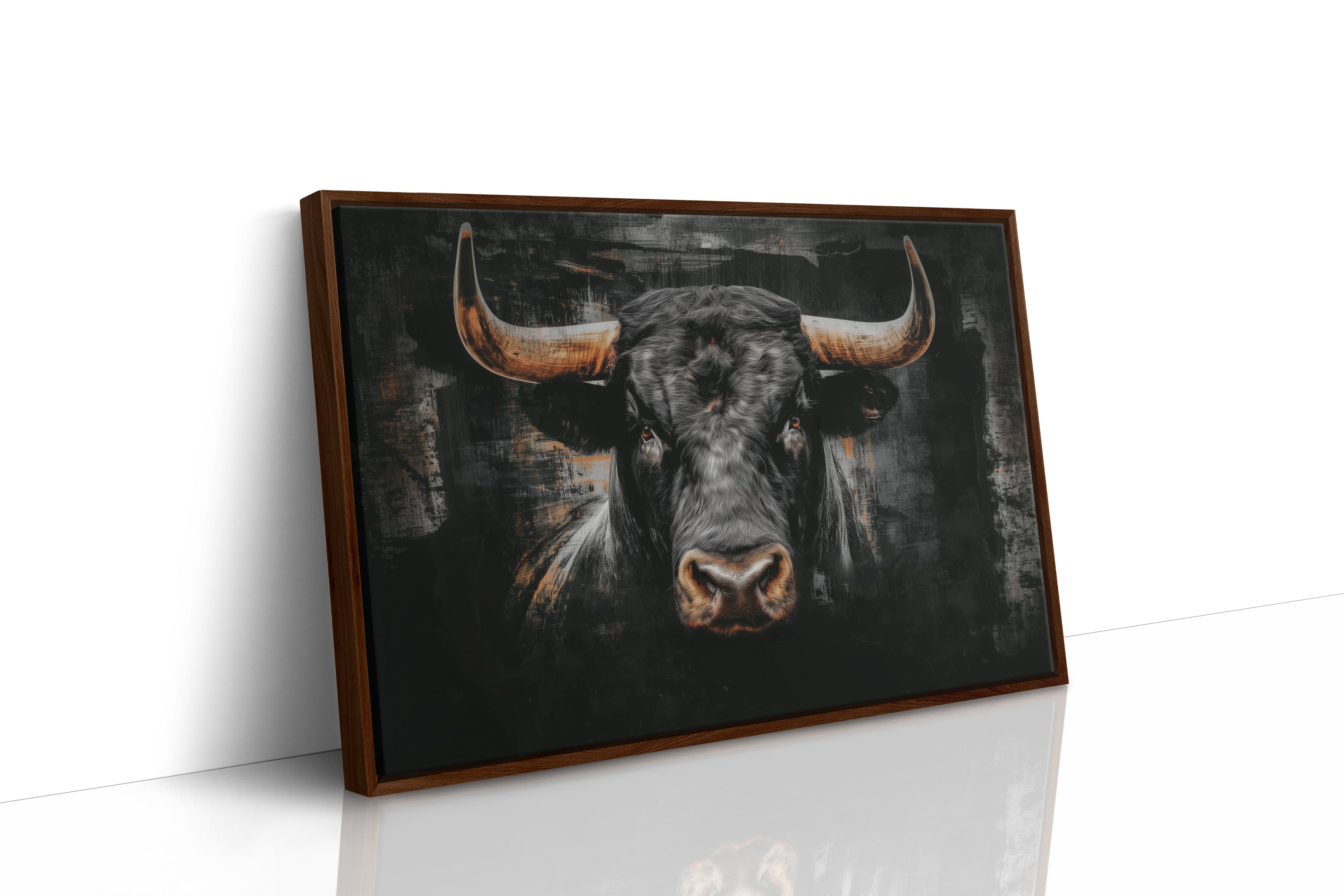 Midnight Bulls Wear Golden Crowns