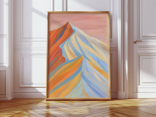 Morning Light Paints Mountain Ribbons