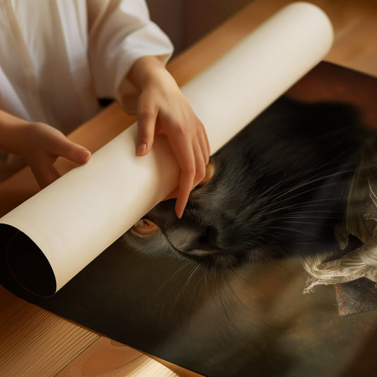 Noble Feline In Regal Attire