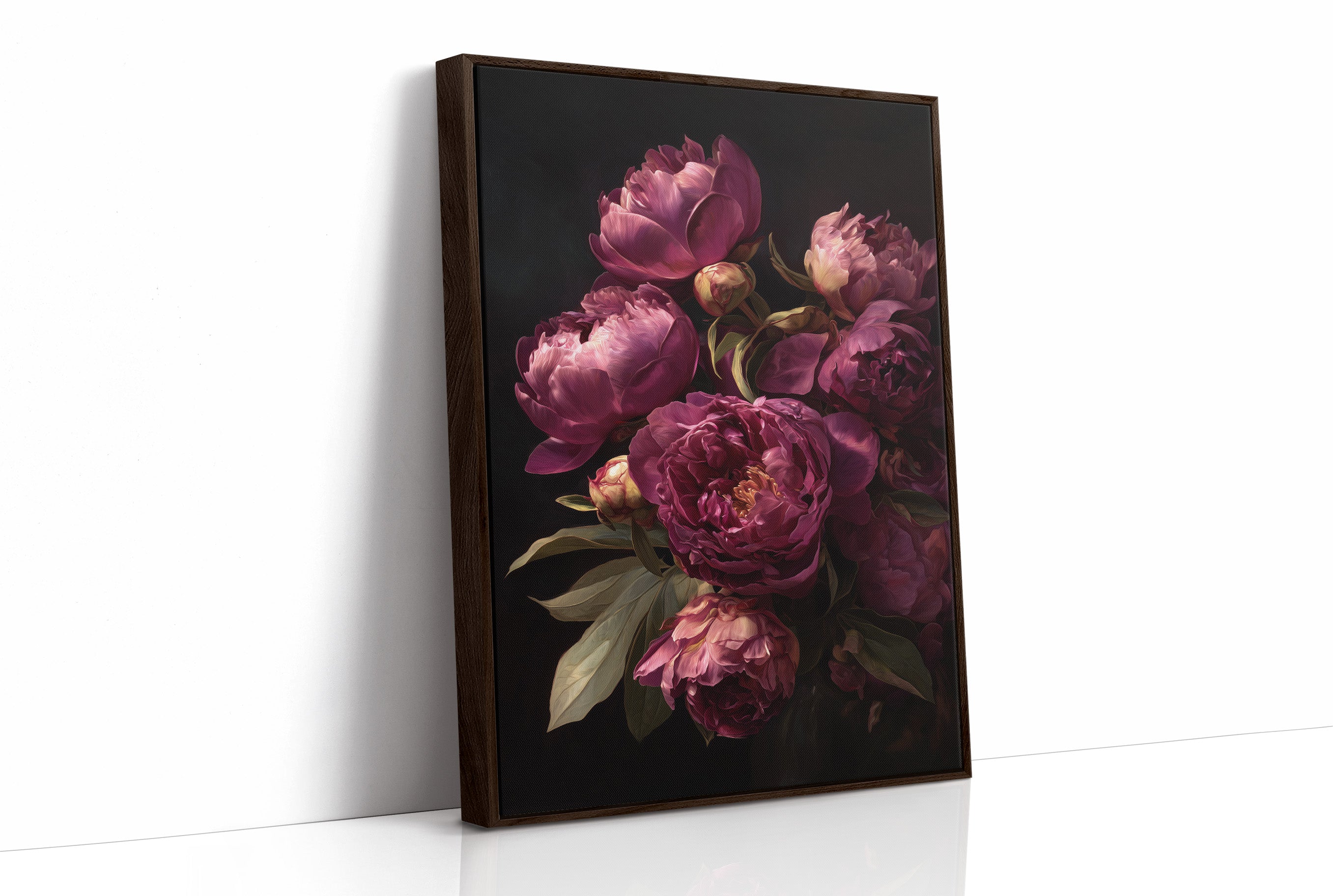 Velvet Blooms Against Midnight Walls