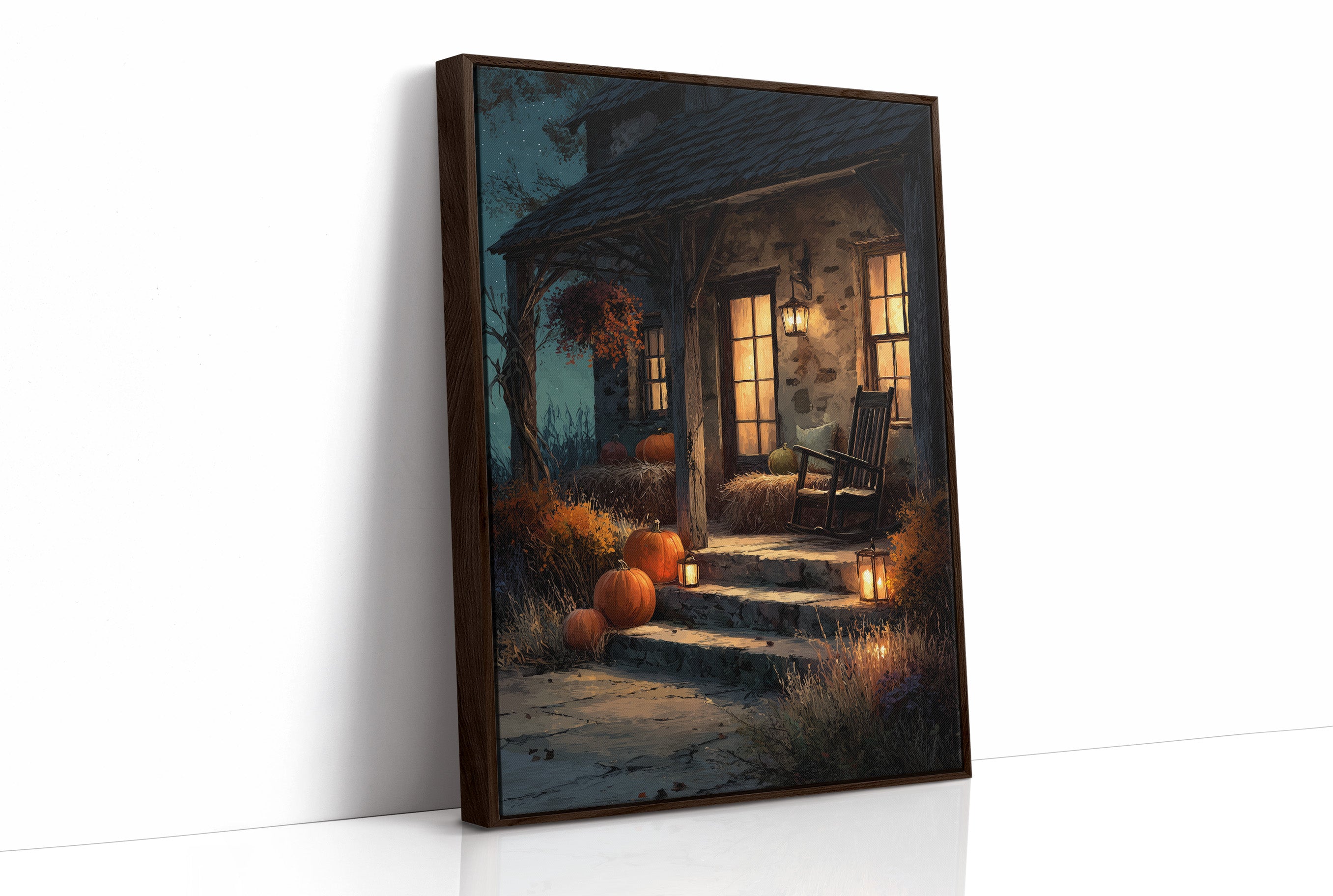 Lanterns Lead Home at Dusk